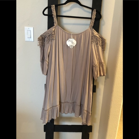Fringed Boho Dress 1X - Picture 4 of 6